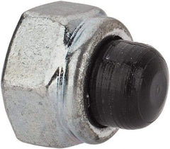 Value Collection - #8-32 UNC, 11/32" Width Across Flats, Zinc Plated, Steel Acorn Nut - 23/64" Overall Height, Nylon Insert Type, Grade 2 - Apex Tool & Supply