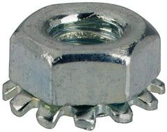 Value Collection - M3x0.5, Zinc Plated, Steel Hex Nut with External Tooth Washer - 6.5mm Washer Diam, 5.5mm Width Across Flats - Apex Tool & Supply