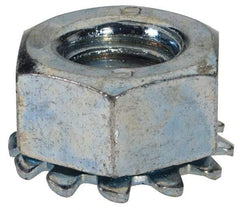 Value Collection - M8x1.25, Zinc Plated, Steel Hex Nut with External Tooth Washer - 15mm Washer Diam, 13mm Width Across Flats - Apex Tool & Supply