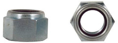 Value Collection - 1-1/4 - 7 UNC Grade B Hex Lock Nut with Nylon Insert - 1-13/16" Width Across Flats, 1-25/64" High, Zinc-Plated Finish - Apex Tool & Supply