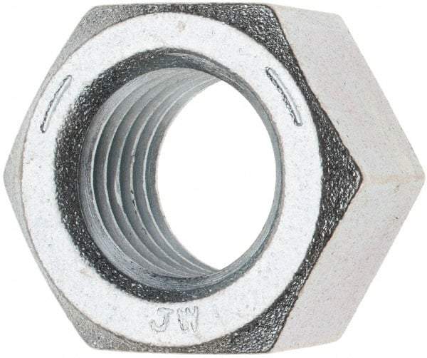 Value Collection - 1-3/8 - 6 UNC Steel Right Hand Hex Nut - 2-1/16" Across Flats, 1.206" High, Zinc Clear Finish - Apex Tool & Supply