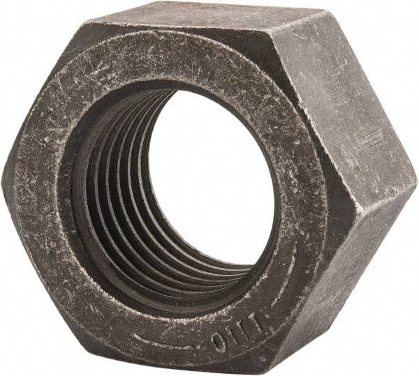 Value Collection - 2 - 4-1/2 UNC Steel Right Hand Hex Nut - 3-1/8" Across Flats, 1-23/32" High, Uncoated - Apex Tool & Supply
