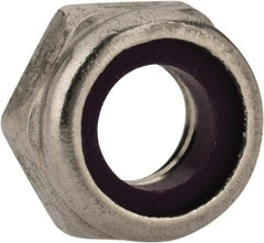 Value Collection - 5/16-18 UNC 18-8 Hex Lock Nut with Nylon Insert - 1/2" Width Across Flats, 1/4" High, Uncoated - Apex Tool & Supply