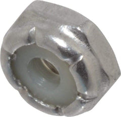 Value Collection - #6-32 UNC 18-8 Hex Lock Nut with Nylon Insert - 5/16" Width Across Flats, 9/64" High - Apex Tool & Supply