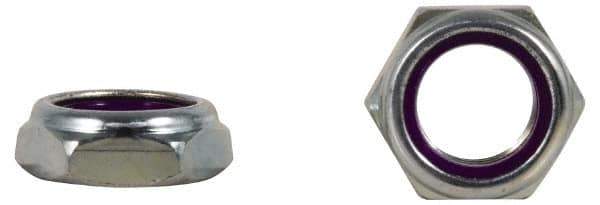 Value Collection - 5/16-24 UNF 18-8 Hex Lock Nut with Nylon Insert - 1/2" Width Across Flats, 1/4" High, Uncoated - Apex Tool & Supply