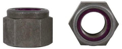 Value Collection - 1-8 UNC Grade 2 Heavy Hex Lock Nut with Nylon Insert - 1-5/8" Width Across Flats, 1-9/32" High, Zinc-Plated Finish - Apex Tool & Supply