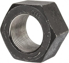 Value Collection - 1-3/8 - 12 UNF Steel Right Hand Hex Nut - 2-1/16" Across Flats, 1.206" High, Uncoated - Apex Tool & Supply