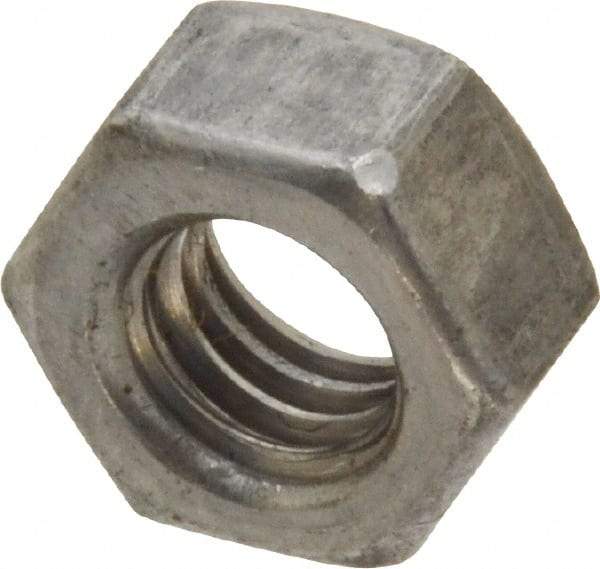 Value Collection - 5/16-18 UNC Steel Right Hand Hex Nut - 1/2" Across Flats, 17/64" High, Uncoated - Apex Tool & Supply