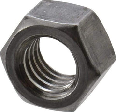 Value Collection - 3/8-16 UNC Steel Right Hand Hex Nut - 9/16" Across Flats, 21/64" High, Uncoated - Apex Tool & Supply