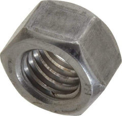 Value Collection - 1/2-13 UNC Steel Right Hand Hex Nut - 3/4" Across Flats, 7/16" High, Uncoated - Apex Tool & Supply