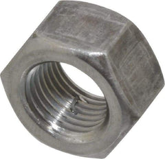 Value Collection - 1/2-20 UNF Steel Right Hand Hex Nut - 3/4" Across Flats, 7/16" High, Uncoated - Apex Tool & Supply