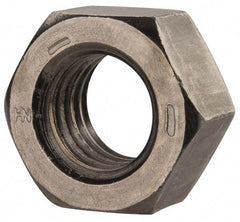 Value Collection - 9/16-12 UNC Steel Right Hand Hex Nut - 7/8" Across Flats, 31/64" High, Uncoated - Apex Tool & Supply