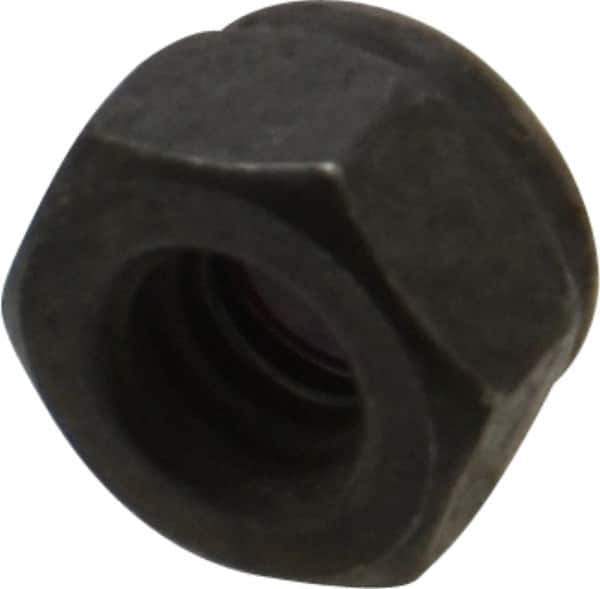 Value Collection - 1/4-20 UNC Grade 8 Hex Lock Nut with Nylon Insert - 7/16" Width Across Flats, 5/16" High, Uncoated - Apex Tool & Supply