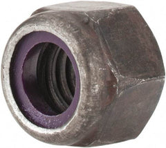 Value Collection - 3/8-16 UNC Grade 8 Hex Lock Nut with Nylon Insert - 9/16" Width Across Flats, 29/64" High, Uncoated - Apex Tool & Supply