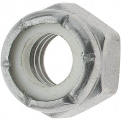 Value Collection - 5/16-18 UNC 316 Hex Lock Nut with Nylon Insert - 1/2" Width Across Flats, 11/32" High - Apex Tool & Supply