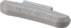 Myers Tire Supply - 1 oz Wheel Weight - Zinc, For Use with Import & Domestic Passenger Cars, 1/2 Ton Trucks, Mini Pickups & Vans with Standard 1/8" Flange - Apex Tool & Supply