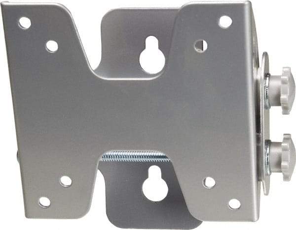 Video Mount - Steel, Flat Panel Tilt Mount For 10 to 23 Inch LCD Monitor - Silver, 25 Lbs. Load Capacity, 15° Max Tilt Angle, Flush Wall Mount Tilting - Apex Tool & Supply