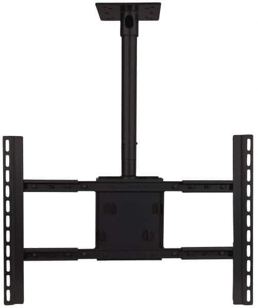 Video Mount - Steel, Flat Panel Ceiling Mount For 42 to 70 Inch Plasma Monitor - Black, 180 Lbs. Load Capacity, 0 to 18 Inch Vertical Opening, 15° Max Tilt Angle, Ceiling Mount Rotating and Tilting - Apex Tool & Supply