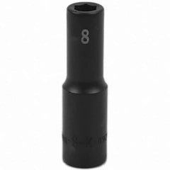 SK - Impact Socket - 3/8"DR 8MM DEEP IMPACT SOCKET - Apex Tool & Supply