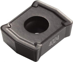 Sandvik Coromant - 8814 53 Grade 4024 Carbide Indexable Drill Insert - MT-TiCN/AL2O3 Finish, Rectangle, 1/4" Inscribed Circle - Apex Tool & Supply