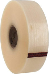 3M - 72mm x 914m Clear Rubber Adhesive Sealing Tape - Polypropylene Film Backing, 2.1 mil Thick, 22 Lb Tensile Strength, Series 3071 - Apex Tool & Supply