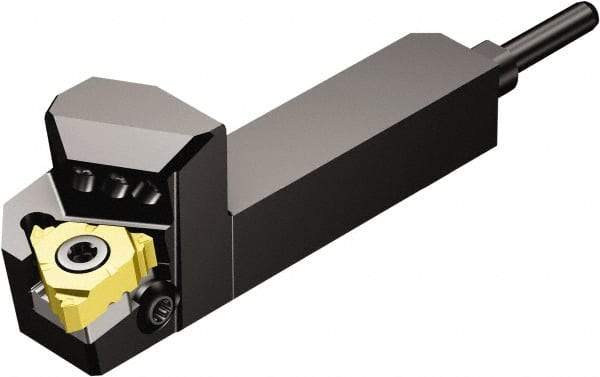 Sandvik Coromant - External Thread, Right Hand Cut, 16mm Shank Width x 16mm Shank Height Indexable Threading Toolholder - 70mm OAL, 266.RG-16.. Insert Compatibility, QS-266RFA..HP Toolholder, Series CoroThread 266 - Apex Tool & Supply