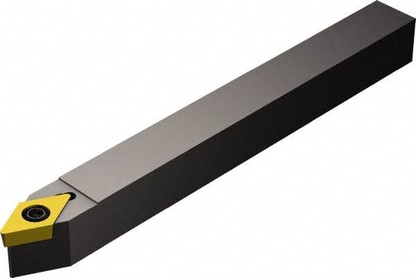 Sandvik Coromant - SDPC, Neutral Cut, 27.50° Lead Angle, 5/8" Shank Height x 5/8" Shank Width, Neutral Rake Indexable Turning Toolholder - 5" OAL, DCMT 11 T3 08 Insert Compatibility, Series CoroTurn 107 - Apex Tool & Supply