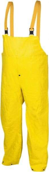 MCR Safety - Size M, Yellow, Rain, Limited Flammability Overall - Snap Ankle, Take Up Snaps Wrist - Apex Tool & Supply