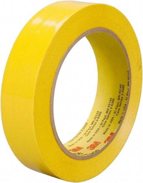 3M - 36 Yds. x 1", Yellow Polyethylene Film Tape - 483 Series, 5 mil Thick, 10 Lb./Inch Tensile Strength - Apex Tool & Supply