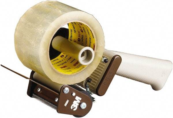 3M - 3" Wide, Pistol Grip Style, Handheld Tape Dispenser - For Use with Box Sealing Tape - Apex Tool & Supply