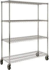 Rubbermaid - 4 Shelf Wire Shelving - Starter Unit - 50" Wide x 18" Deep x 67-5/32" High, - Apex Tool & Supply