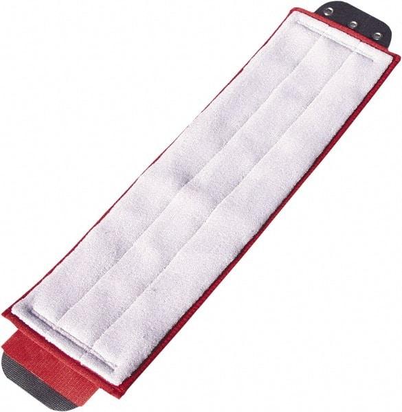 Unger - 5" Red Head Band, Large Microfiber Loop End Mop Pad - Quick Change Connection - Apex Tool & Supply