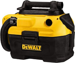 DeWALT - 2 Gal Plastic Tank, Electric & Battery Powered Wet/Dry Vacuum - 120 VAC & 18/20 Volt, 5' Hose Fitting, Cordless, HEPA Filter, Accessories Included - Apex Tool & Supply