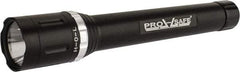PRO-SAFE - White LED Bulb, 220 Lumens, Industrial/Tactical Flashlight - Matte Charcoal Black Aluminum Body, 4 D Alkaline Batteries Not Included - Apex Tool & Supply