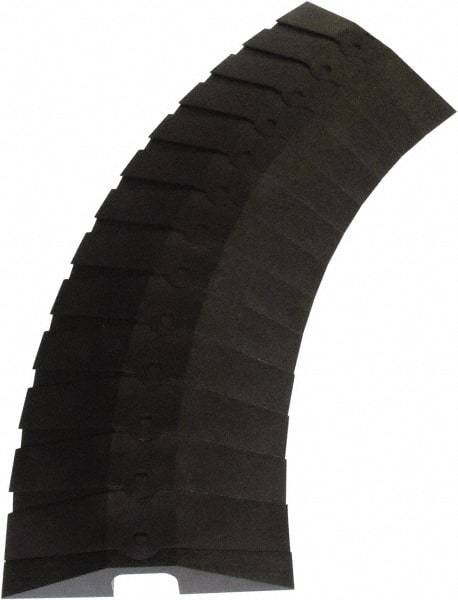 UltraTech - 1 Channel, 3 Ft Long, 1-1/2" Max Compatible Cable Diam, Black ABS On Floor Cable Cover - 13-5/8" Overall Width x 2-1/8" Overall Height, 3" Channel Width x 1-1/2" Channel Height - Apex Tool & Supply