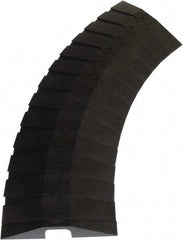 UltraTech - 1 Channel, 3 Ft Long, 1-1/2" Max Compatible Cable Diam, Black ABS On Floor Cable Cover - 13-5/8" Overall Width x 2-1/8" Overall Height, 3" Channel Width x 1-1/2" Channel Height - Apex Tool & Supply