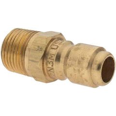 Parker - 3/8-18 NPTF Brass Hydraulic Hose Coupler - -6 Hose Size, 3/8" Hose Diam - Apex Tool & Supply