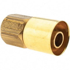 Eaton - Female SAE Brass Hydraulic Hose Swivel - -8 Hose Size, 1/2" Hose Diam - Apex Tool & Supply