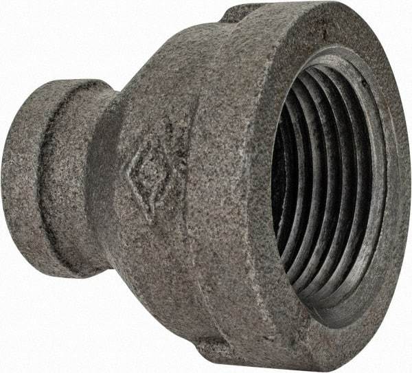 Value Collection - Class 150, 1 x 3/8" Black Pipe Reducing Bushing - Threaded, Malleable Iron - Apex Tool & Supply