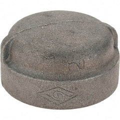 Value Collection - Size 2", Class 300, Malleable Iron Black Pipe End Cap - 300 psi, Threaded End Connection - Apex Tool & Supply