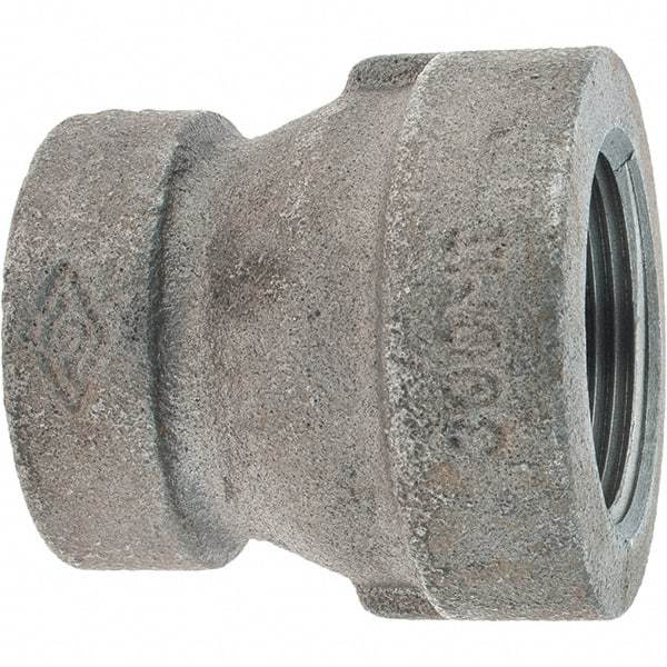 Value Collection - Class 300, 1/4" Black Pipe Reducing Coupling - Threaded, Malleable Iron - Apex Tool & Supply