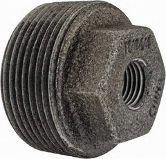 Value Collection - Class 150, 1-1/4 x 1/4" Black Pipe Hex Bushing - Threaded, Malleable Iron - Apex Tool & Supply