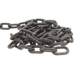Peerless Chain - 1/4" Welded High Test Chain - 5,400 Lb Capacity, Grade 40, 134' Long, Hot Galvanized Finish - Apex Tool & Supply
