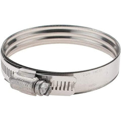 IDEAL TRIDON - SAE Size 52, 60 to 91mm Diam, Stainless Steel 360° Worm Drive Clamp - Apex Tool & Supply