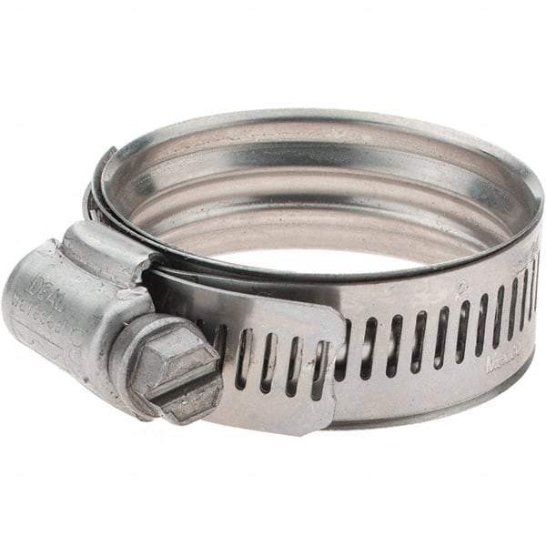 IDEAL TRIDON - SAE Size 24, 30 to 46mm Diam, Stainless Steel 360° Worm Drive Clamp - Apex Tool & Supply