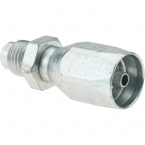 Eaton - 7/16-20 Male SAE, Reusable Hose Female Fitting - 3/16" Hose ID - Apex Tool & Supply