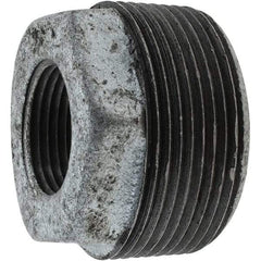 Value Collection - Class 150, 1-1/2 x 3/4" Galvanized Pipe Hex Bushing - Threaded, Malleable Iron - Apex Tool & Supply