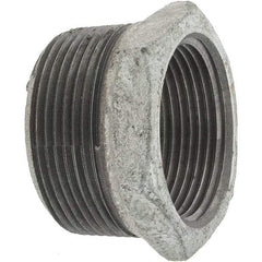 Value Collection - Class 150, 1-1/2 x 1-1/4" Galvanized Pipe Hex Bushing - Threaded, Malleable Iron - Apex Tool & Supply
