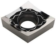 Iscar - CCGT431 AS Grade IC20 Carbide Turning Insert - Uncoated, 80° Diamond, 1/2" Inscr Circle, 3/16" Thick, 1/64" Corner Radius - Apex Tool & Supply