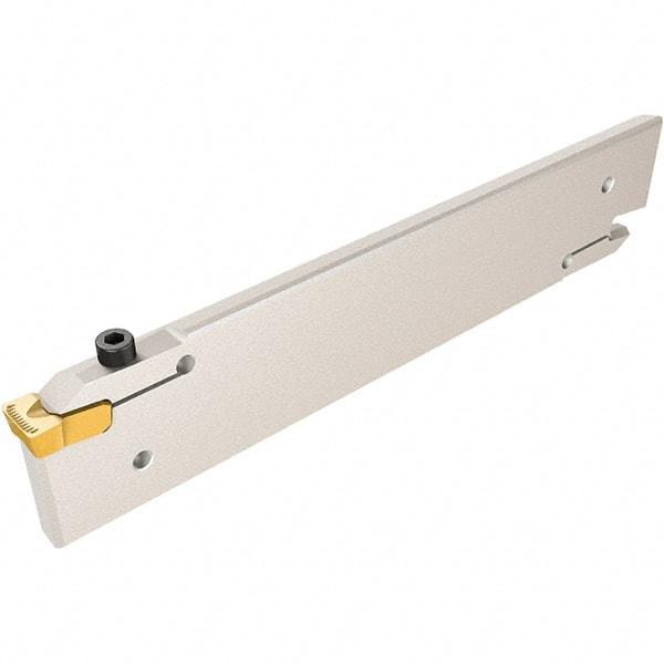 Iscar - 12 to 14.5mm Groove Width, 93mm Max Depth of Cut, Left Hand Cut, CGH Indexable Grooving Blade - GIMY Insert Style, Series Cut Grip - Apex Tool & Supply